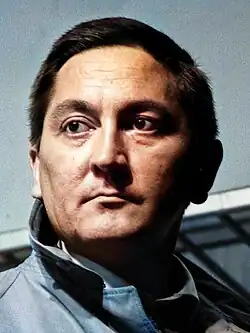 Colored photograph of actor Robert Graf