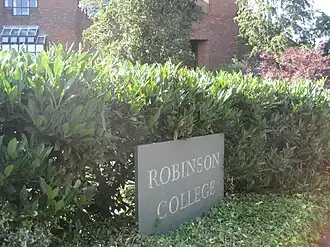 Robinson College Entrance