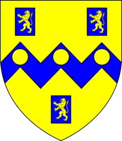 dexter: arms of Rolle,[c] impaling ...