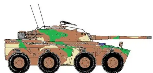 Rooikat Armoured Car 105&nbsp;mm