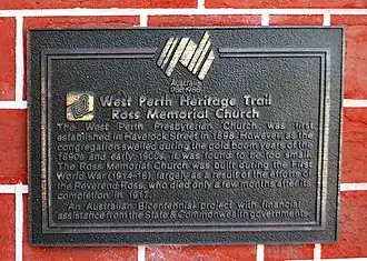 Heritage plaque