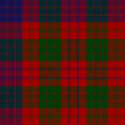 Complex example&nbsp;– Ross, combines split-check and multiple-check styles, with one blue and two green split checks on red, with blue and green over-checks.