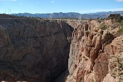 Gorge and bridge from north rim