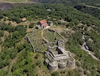 Overhead view of the Dmanisi historic site