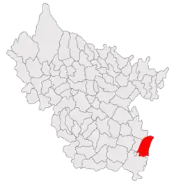 Location in Buzău County