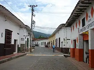 Colonial street in Santa Fe de Antioquia, c. 1541–1830