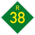 Provincial route R38 shield