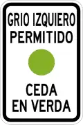 R-4-8 Left turn permitted, yield on green