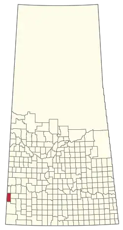 Location of the RM of Enterprise No. 142 in Saskatchewan