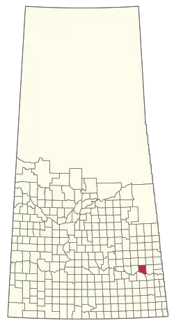Location of the RM of Grayson No. 184 in Saskatchewan