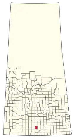 Location of the RM of Lake of the Rivers No. 72 in Saskatchewan