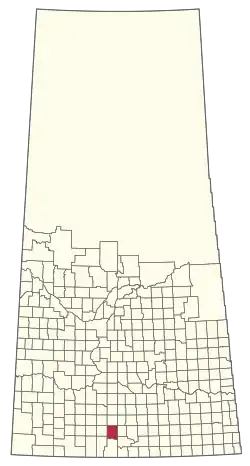Location of the RM of Stonehenge No. 73 in Saskatchewan
