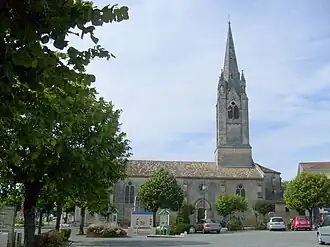 The church in Saint-Ciers-sur-Gironde