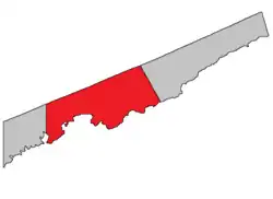 Location within Saint John County; map erroneously includes City of Saint John within parish