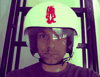 Self-portrait of artist Michael Salter