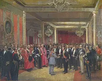 Interior of the Government Palace of Perú in 1921