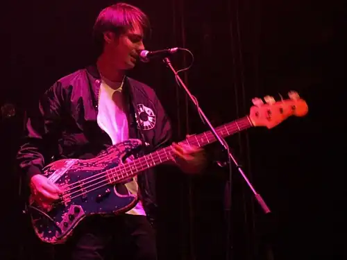 Farrar performing with Phantom Planet in October 2008