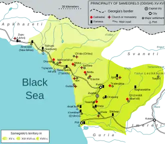 Location of Mingrelia