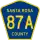 County Road 87A marker