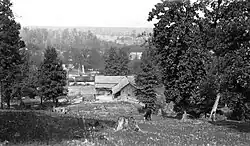 View from hill above Sarah, circa 1920