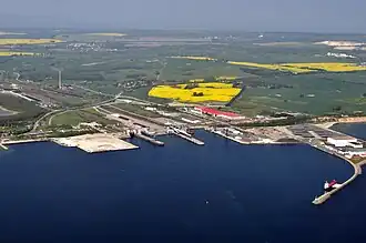 Sassnitz Mukran, the ferry port of Sassnitz