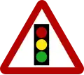 Traffic light ahead (vertical)
