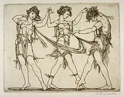 Scherzo by Cleo Damianakes, etching, c.1921. Fine Arts Museums of San Francisco.