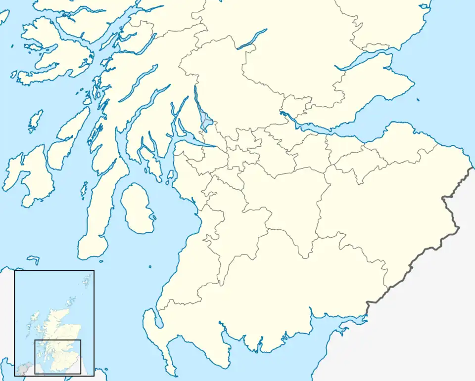 1998–99 Scottish First Division is located in Scotland South