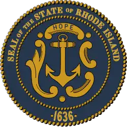 Official seal of Rhode Island
