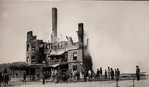 Second Montezuma Hotel after Aug. 8 1885 fire
