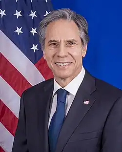 US secretary of state Antony Blinken (AB,&nbsp;1984)