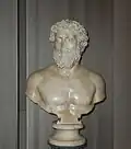 Bust of Septimius Severus, made towards the end of the 2nd century AD.