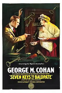 Poster for Seven Keys to Baldpate, 1917