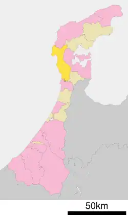 Location of Shika in Ishikawa Prefecture