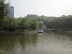 A distant view of Shimalun Hill (石马仑).