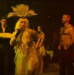 Shiva Honey performing Satanic ritual at The Masonic Temple Detroit for Theatre Bizarre