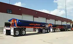 Tipper A-double in USA