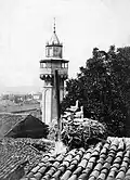The mosque minaret in 1900