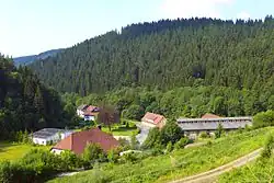 View of the village from the east