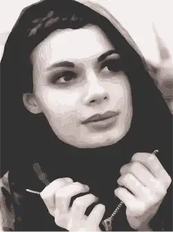 Same photograph vectorized with Scan2CAD, 340&nbsp;KB