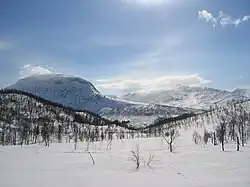 Sjurfjellet, February 2007