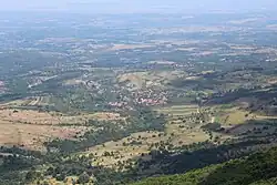 Slisane village seen from a Kamen viewpoint