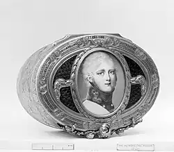 Snuffbox with miniature of Alexander I of Russia (1763–4)