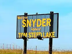 Roadside welcome sign, 3-2025
