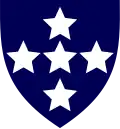 Southern Command Royal Army Ordnance Corps (first pattern) (Blue with white stars)