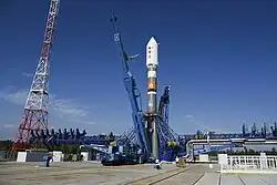 Soyuz‑2.1b prepared for GLONASS-K2 satellite launch