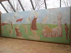 Photograph of a mural by Louis de Niverville