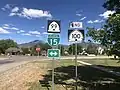 One of Utah's intersections of consecutively-numbered routes (May 2020)