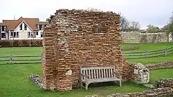 Ruins of the Anglo-Saxon St Pancras church, on the grounds of St Augustine