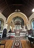 The interior of St Frideswide's Church